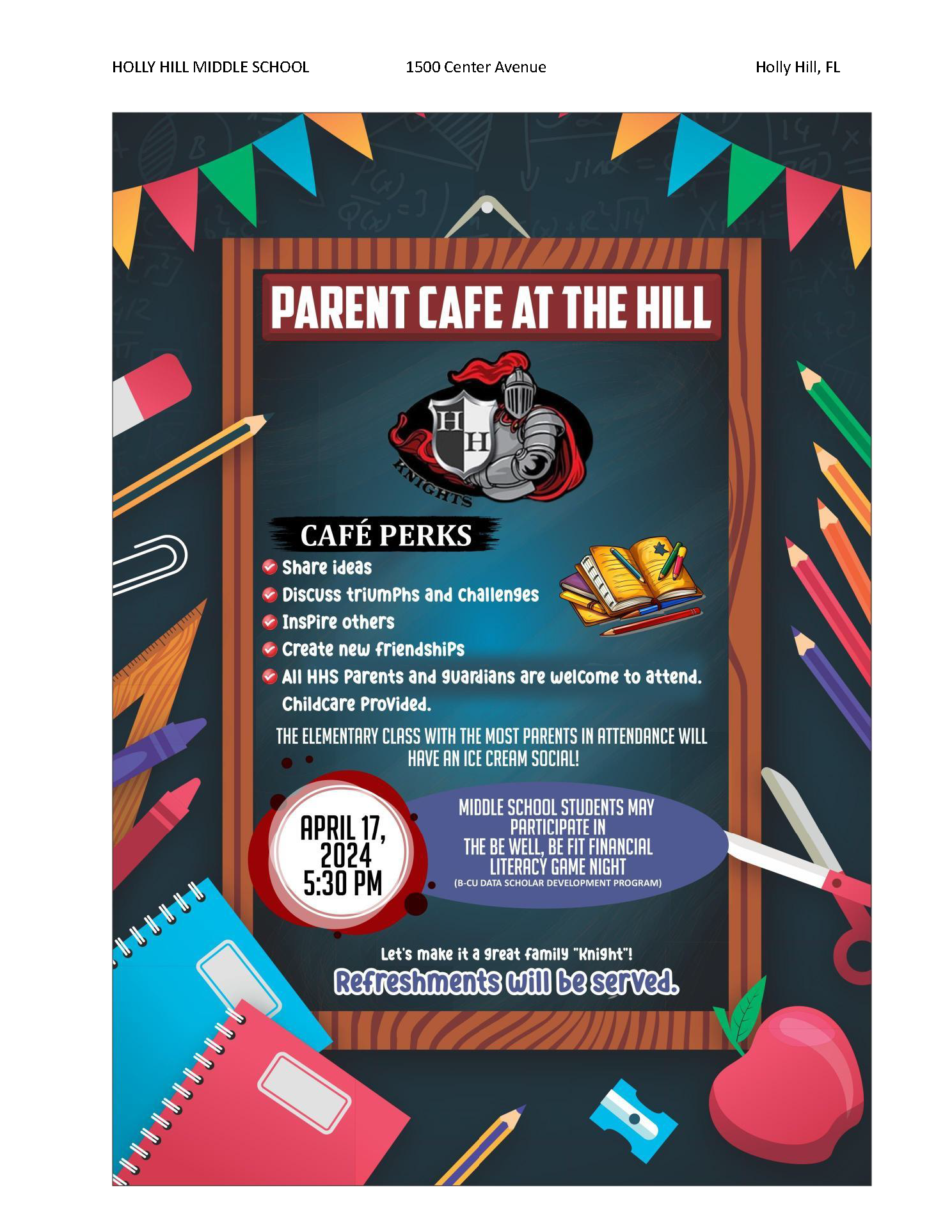 Parent Cafe at the Hill
