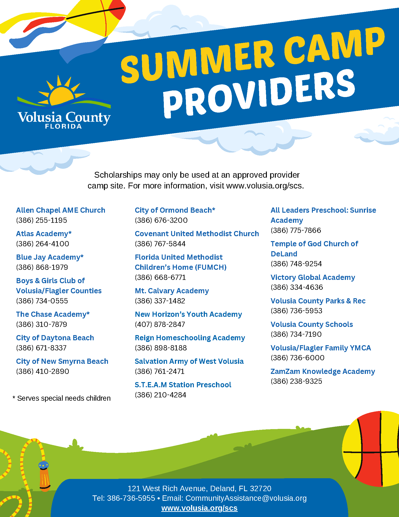 Summer Camp Providers