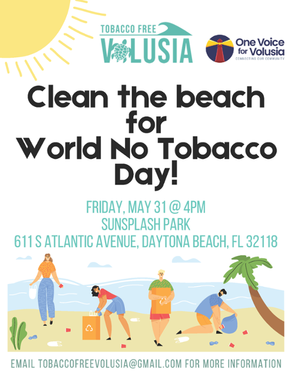 Clean the Beach for World No Tobacco Day!