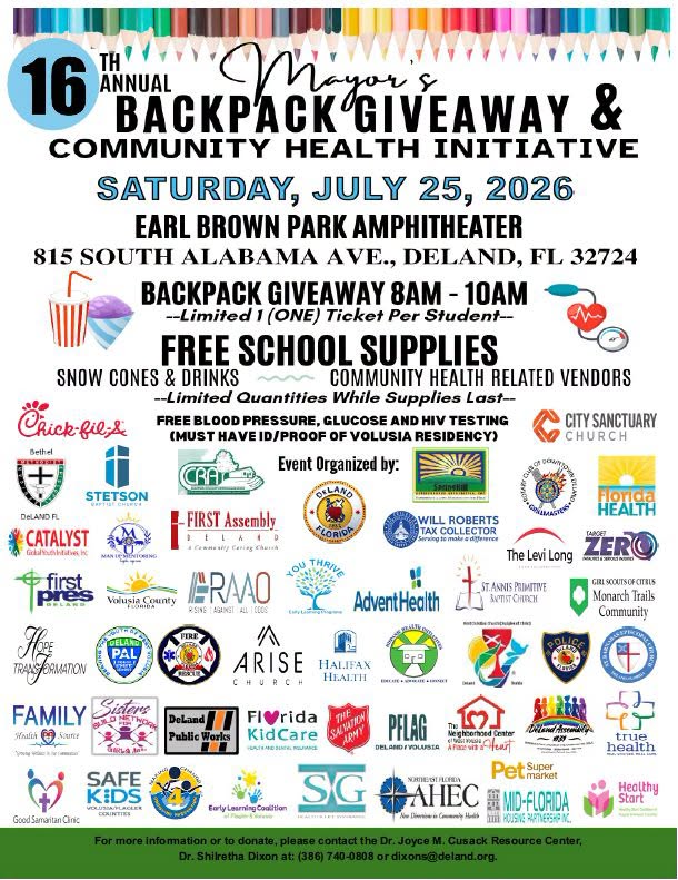 16th Annual Backpack Giveaway & Community Health Initiative