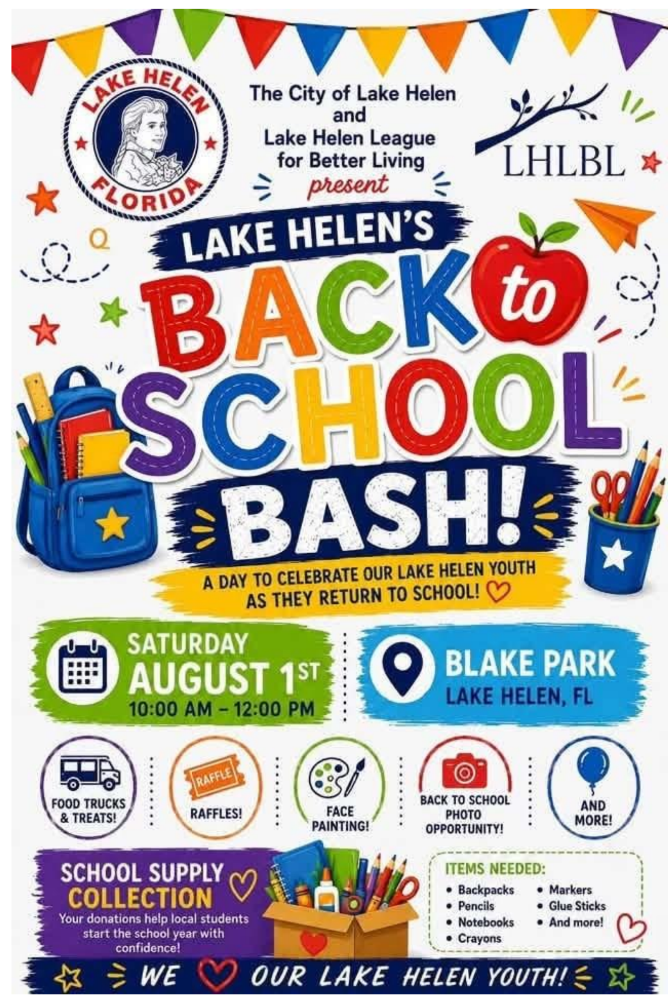 Back to School bash flyer.